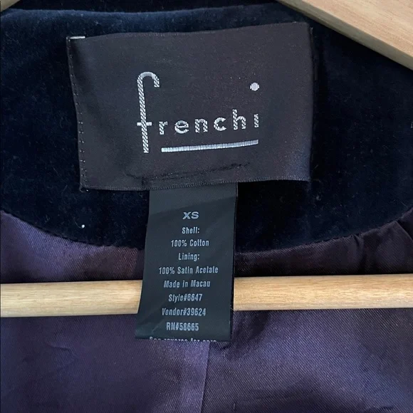 Vintage 90s Velvet blazer size XS - Picture 5 of 5